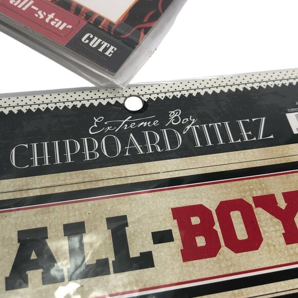 Extreme Boy Chipboard Titlez Stickers Pack Of 6 - Picture 5 of 6